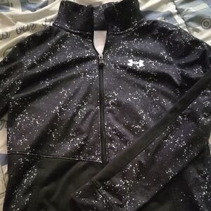 Under Armour Speckled Black Zip-Up Jacket